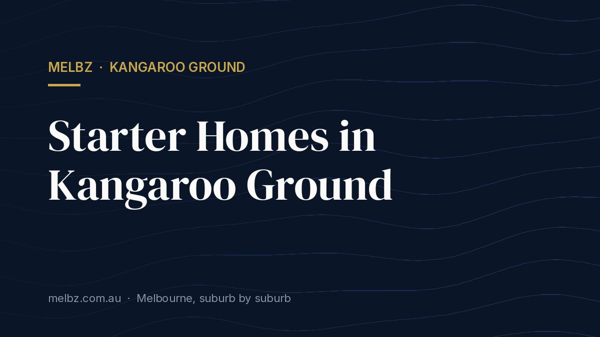 Title card: Starter Homes in Kangaroo Ground
