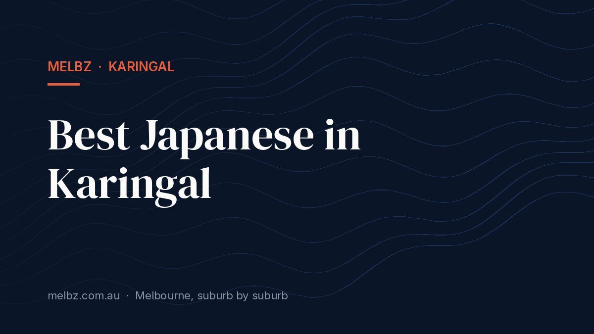 Title card: Best Japanese in Karingal