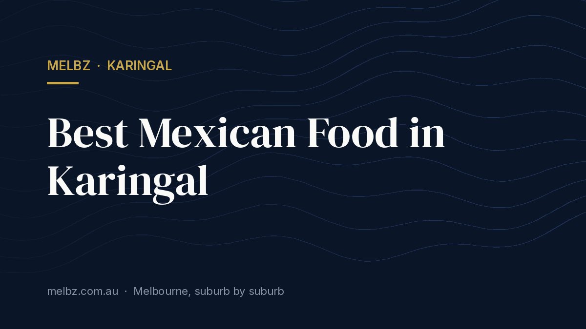 Title card: Best Mexican Food in Karingal