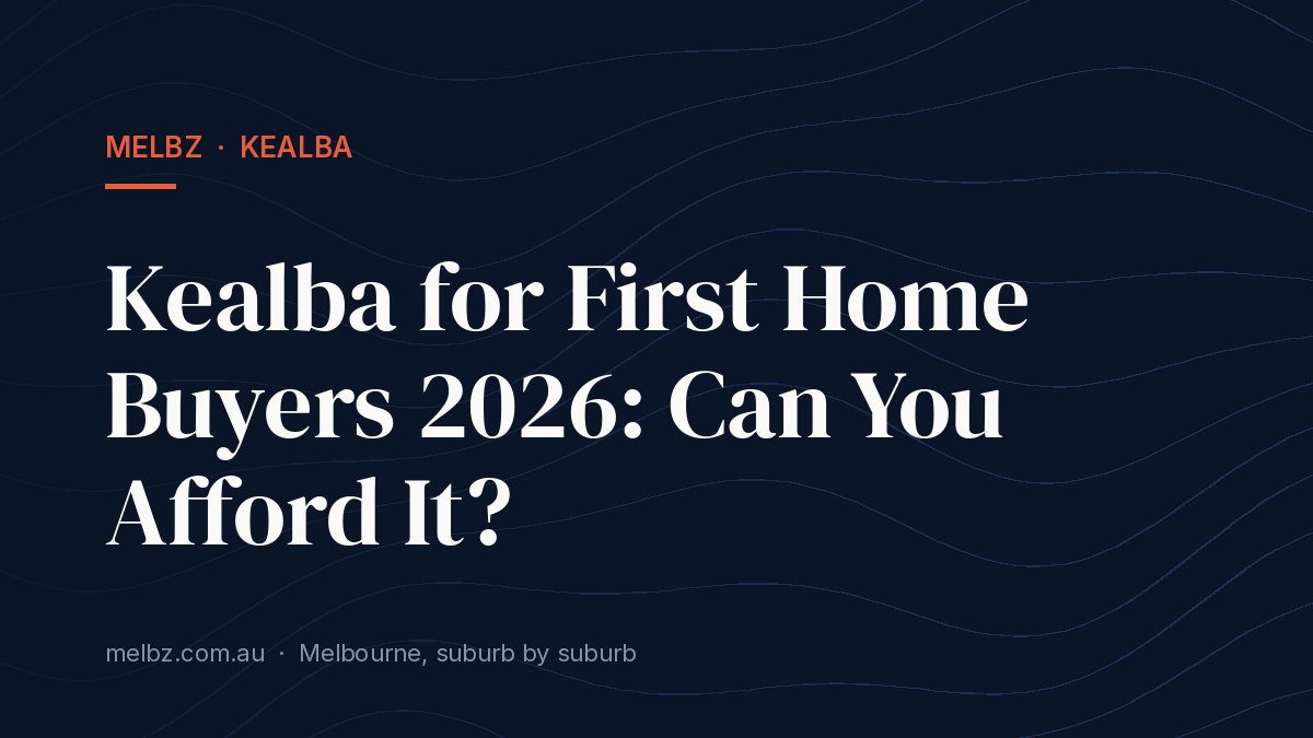 Title card: Kealba for First Home Buyers 2026: Can You Afford It?
