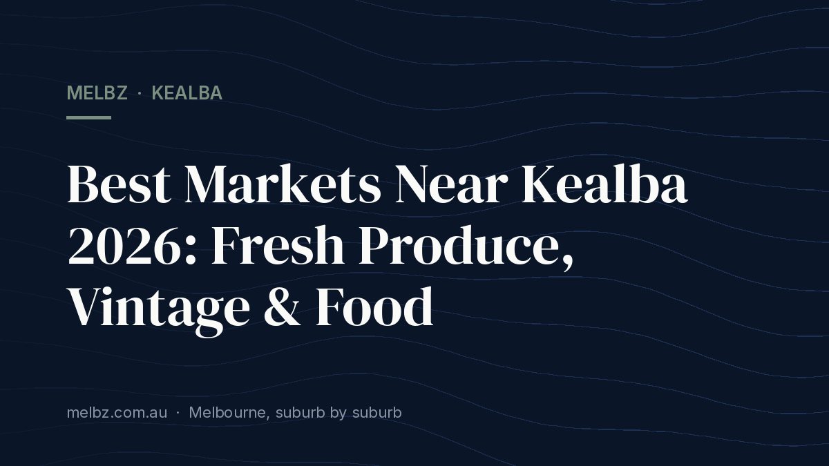 Title card: Best Markets Near Kealba 2026: Fresh Produce, Vintage & Food