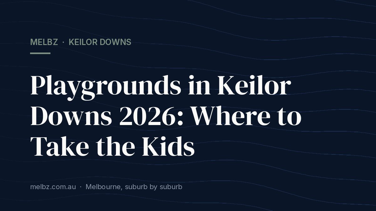 Title card: Playgrounds in Keilor Downs 2026: Where to Take the Kids