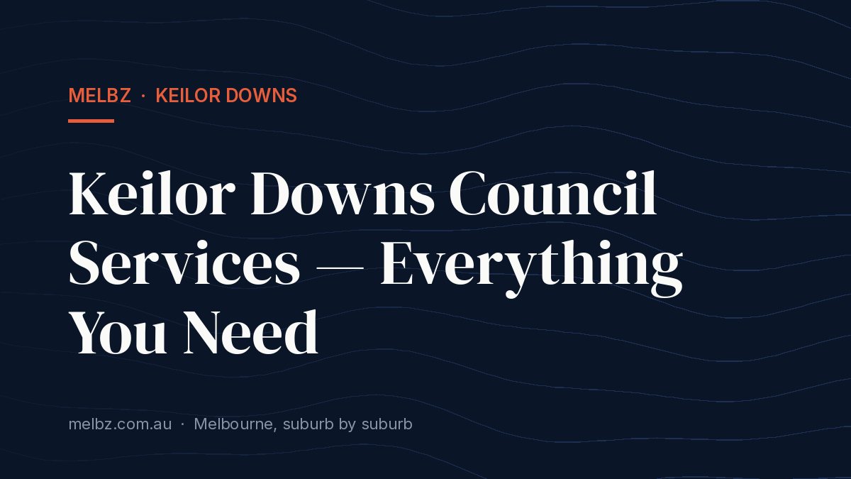 Title card: Keilor Downs Council Services — Everything You Need