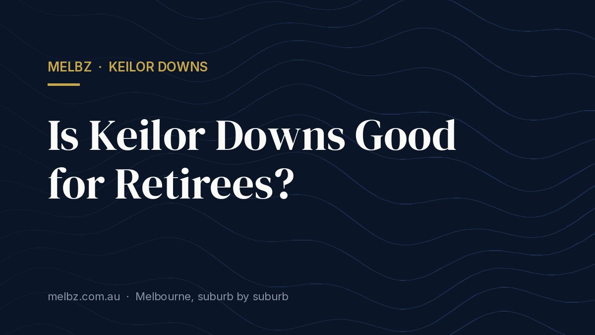 Title card: Is Keilor Downs Good for Retirees?