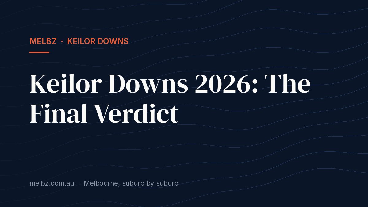 Title card: Keilor Downs 2026: The Final Verdict