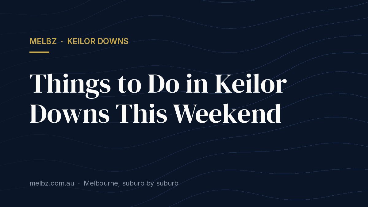 Title card: Things to Do in Keilor Downs This Weekend
