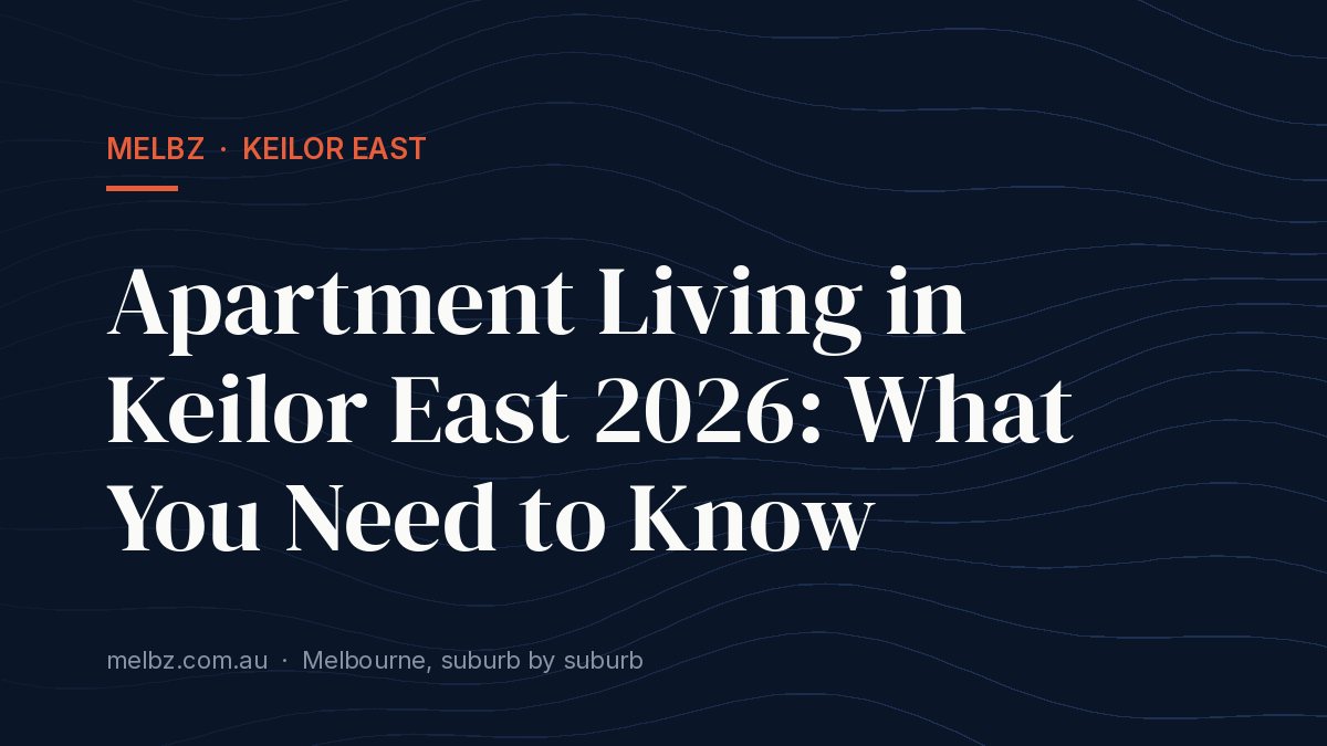Title card: Apartment Living in Keilor East 2026: What You Need to Know