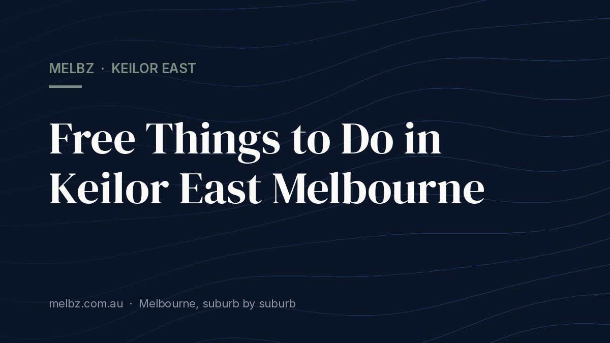 Title card: Free Things to Do in Keilor East Melbourne
