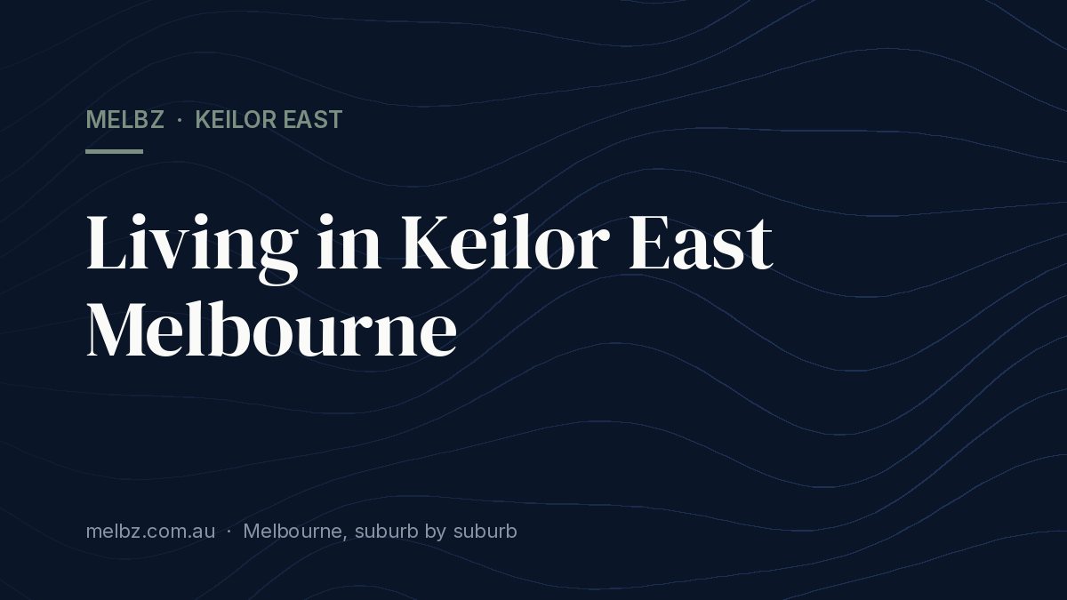 Title card: Living in Keilor East Melbourne