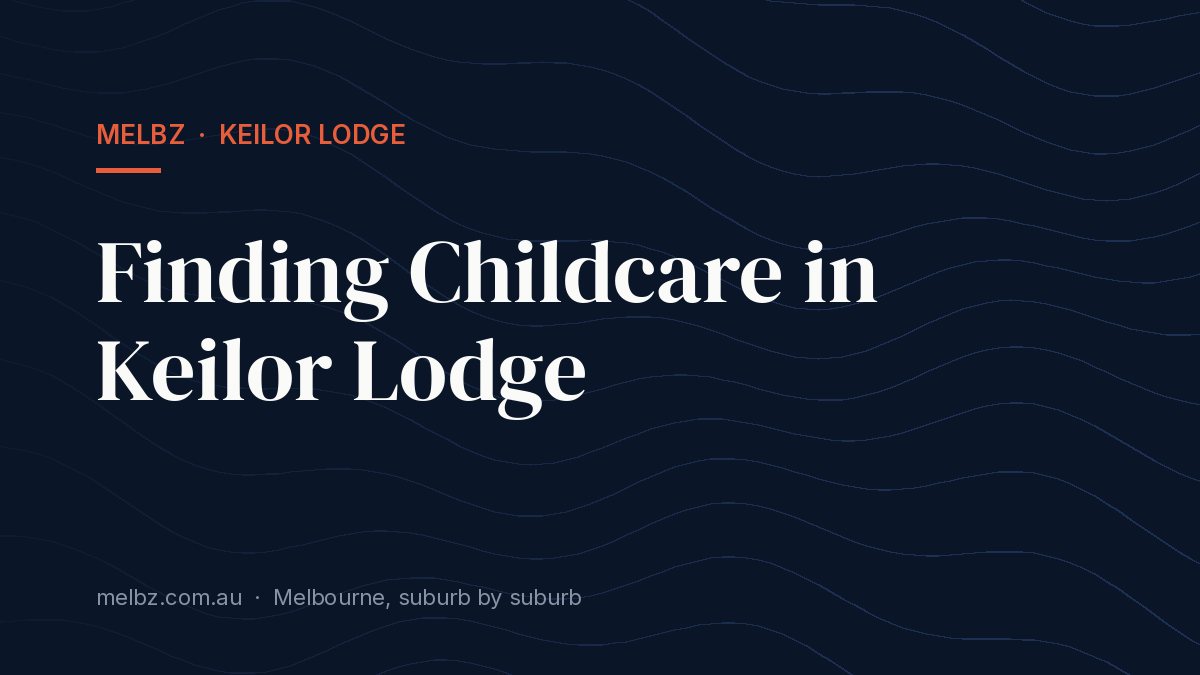 Title card: Finding Childcare in Keilor Lodge