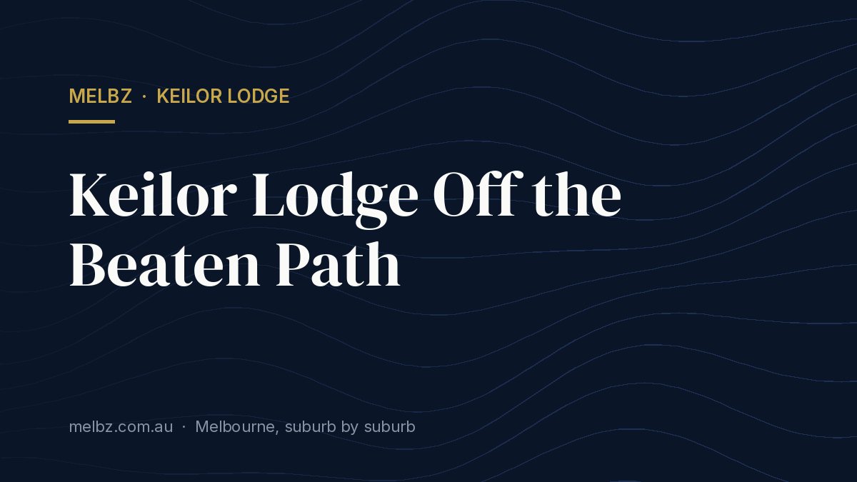 Title card: Keilor Lodge Off the Beaten Path