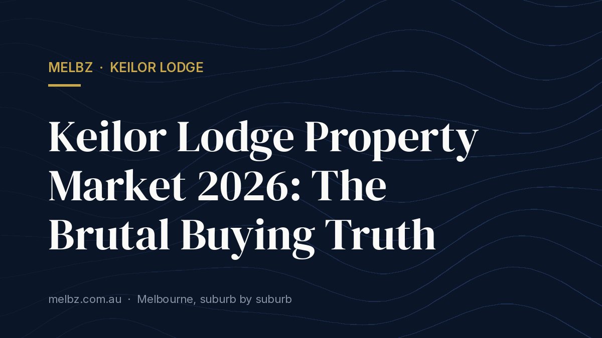 Title card: Keilor Lodge Property Market 2026: The Brutal Buying Truth