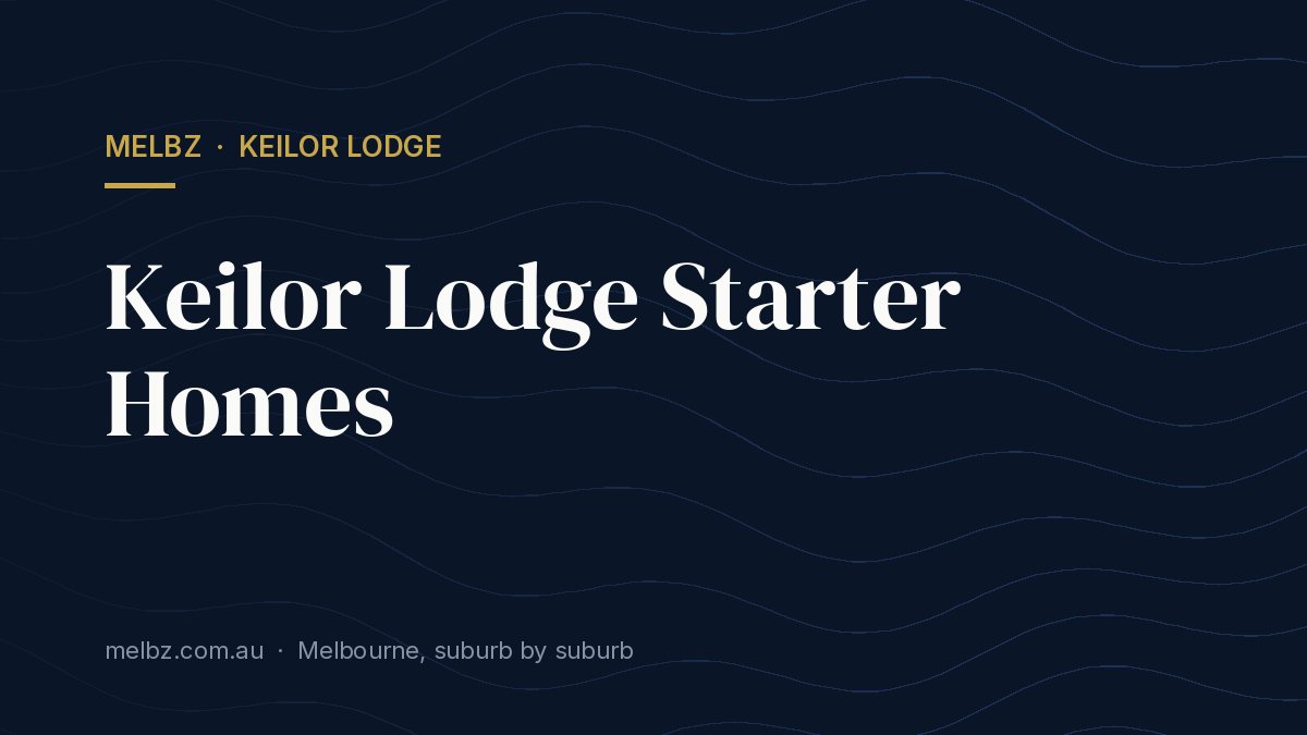 Title card: Keilor Lodge Starter Homes