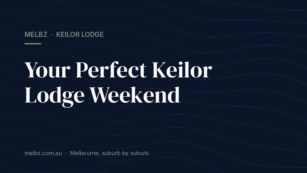 Title card: Your Perfect Keilor Lodge Weekend