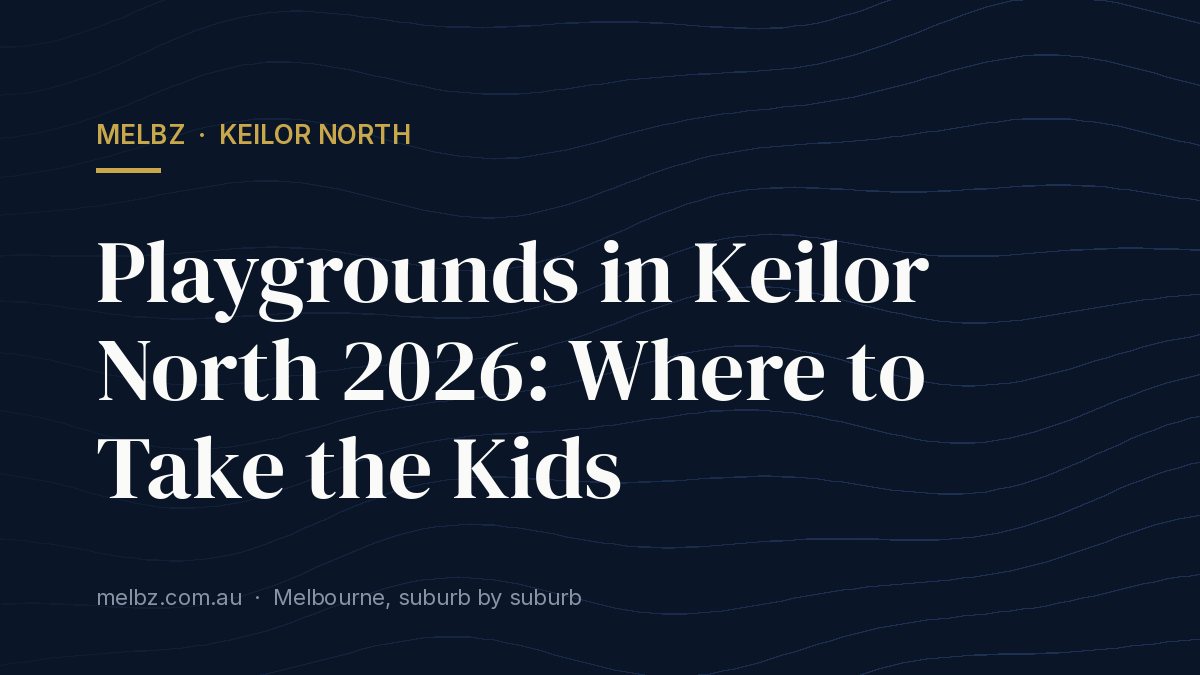 Title card: Playgrounds in Keilor North 2026: Where to Take the Kids