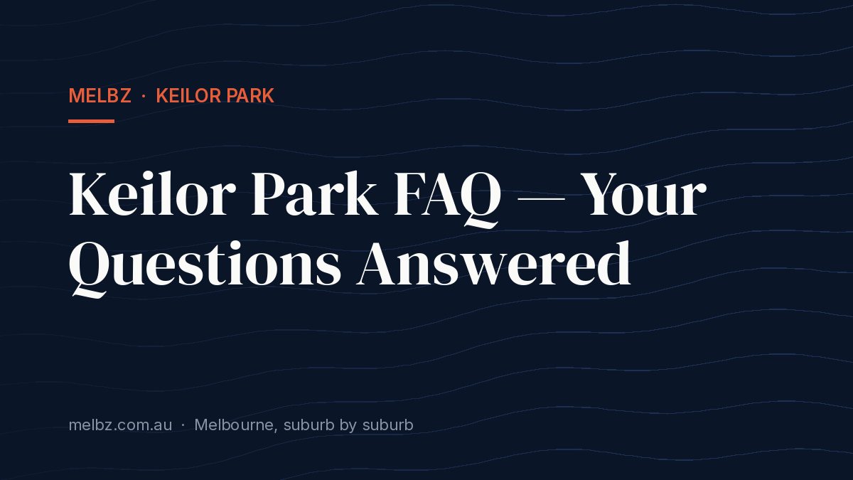 Title card: Keilor Park FAQ — Your Questions Answered