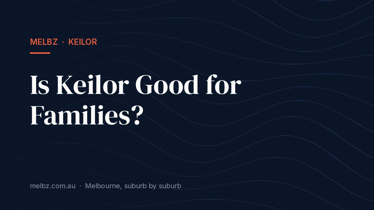 Title card: Is Keilor Good for Families?