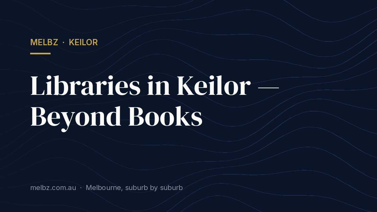 Title card: Libraries in Keilor — Beyond Books