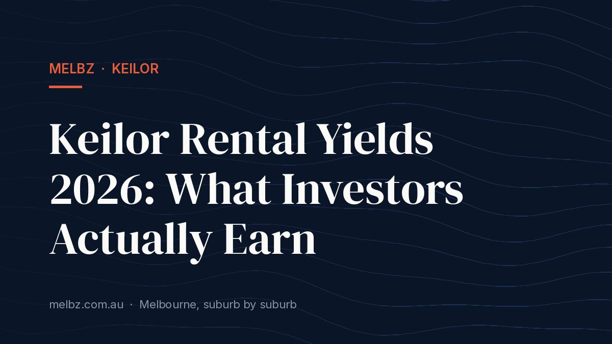 Title card: Keilor Rental Yields 2026: What Investors Actually Earn