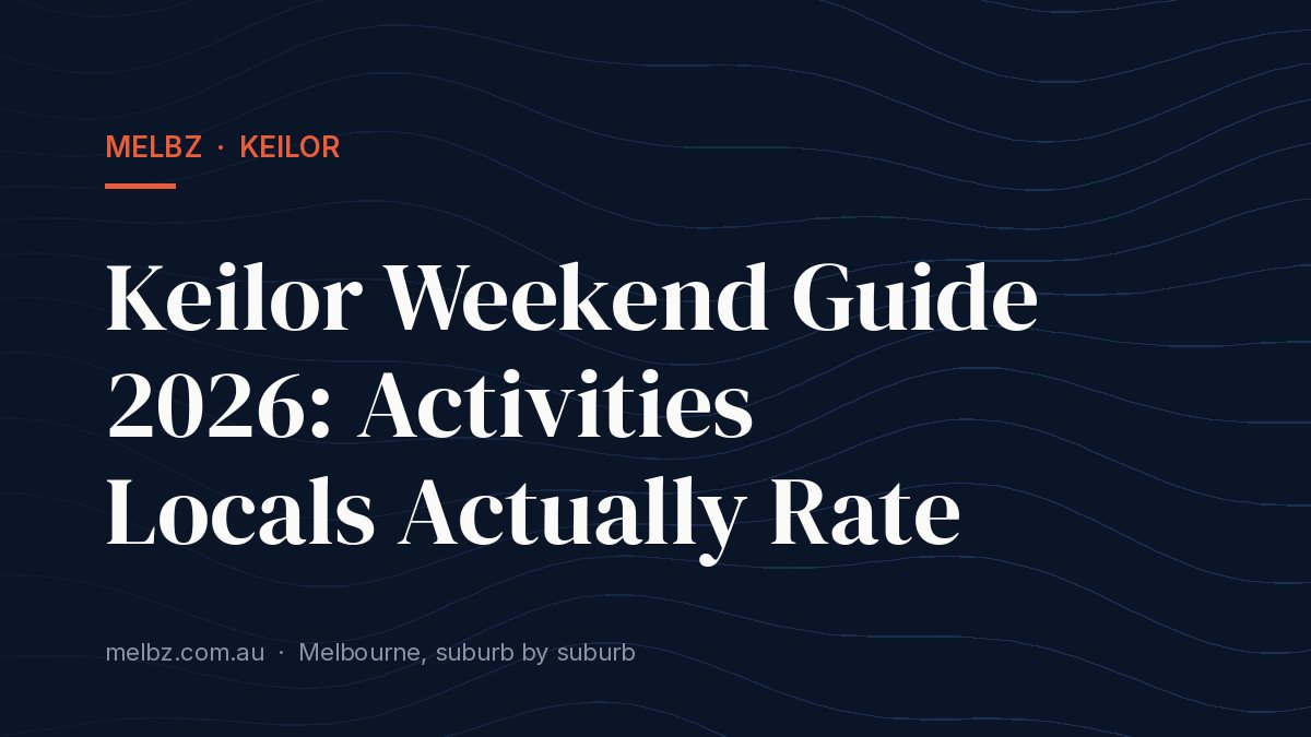 Title card: Keilor Weekend Guide 2026: Activities Locals Actually Rate
