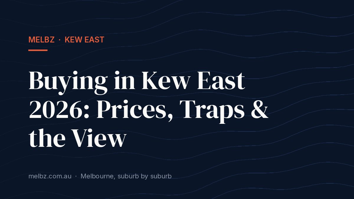 Title card: Buying in Kew East 2026: Prices, Traps & the View
