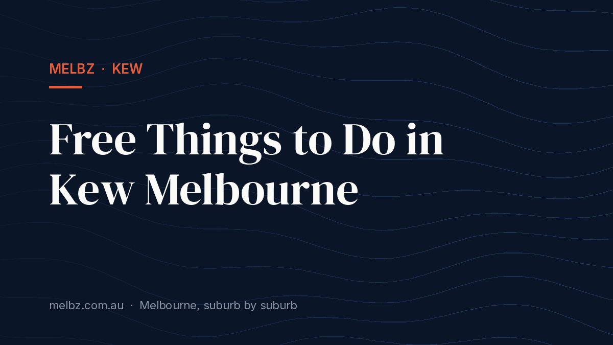 Title card: Free Things to Do in Kew: Library Events and Parks