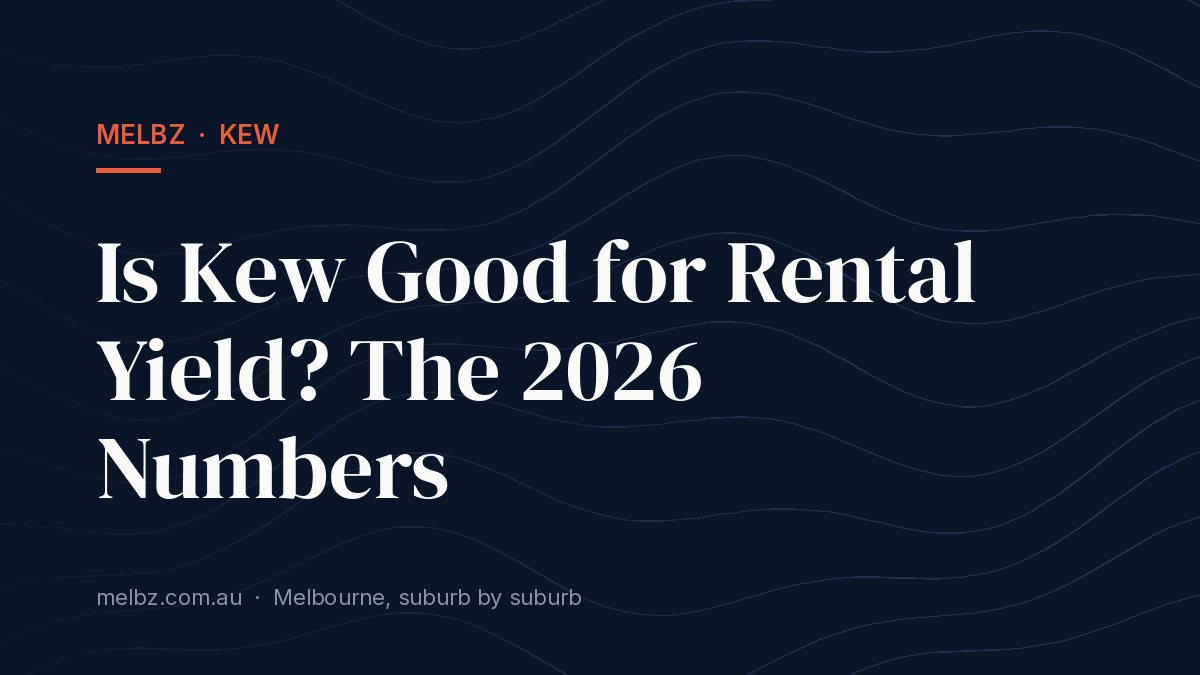 Title card: Is Kew Good for Rental Yield? The 2026 Numbers