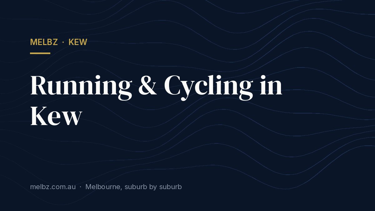 Title card: Running & Cycling in Kew