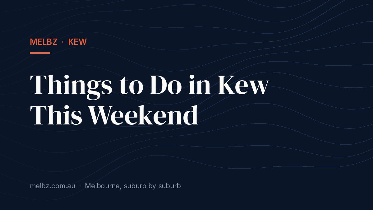 Title card: Things to Do in Kew This Weekend: 6 Dated Picks