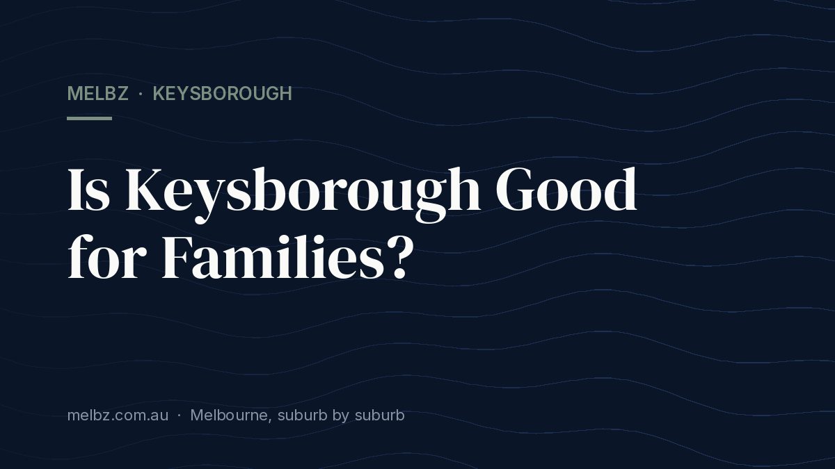 Title card: Is Keysborough Good for Families?