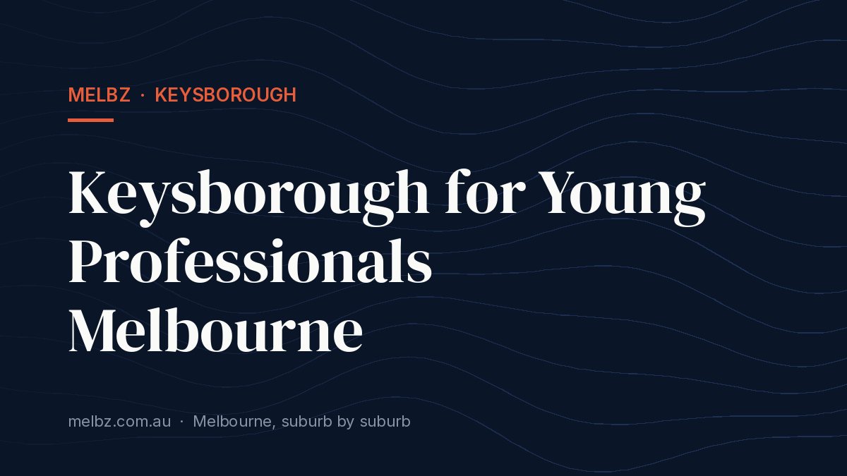 Title card: Keysborough for Young Professionals Melbourne