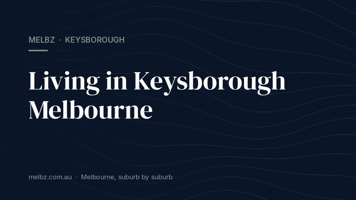 Title card: Living in Keysborough Melbourne