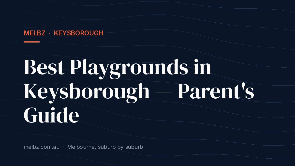 Title card: Best Playgrounds in Keysborough — Parent's Guide