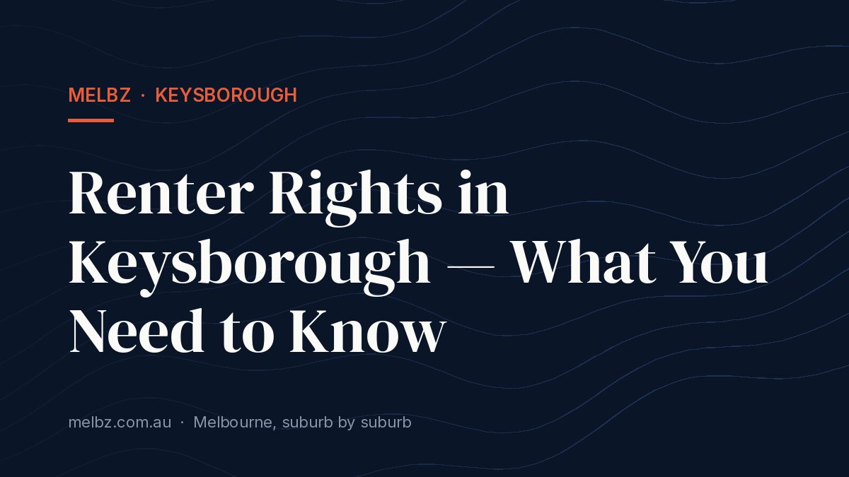 Title card: Renter Rights in Keysborough — What You Need to Know