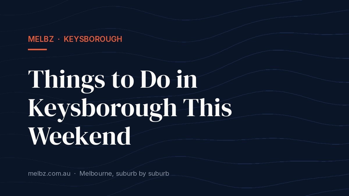 Title card: Things to Do in Keysborough This Weekend