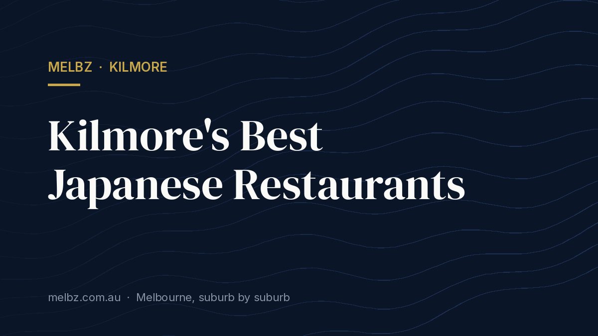 Title card: Kilmore's Best Japanese Restaurants