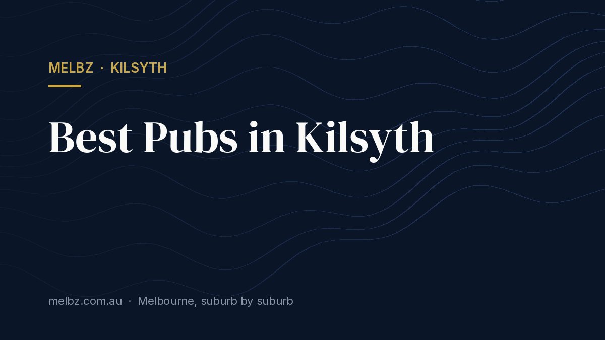 Title card: Best Pubs in Kilsyth
