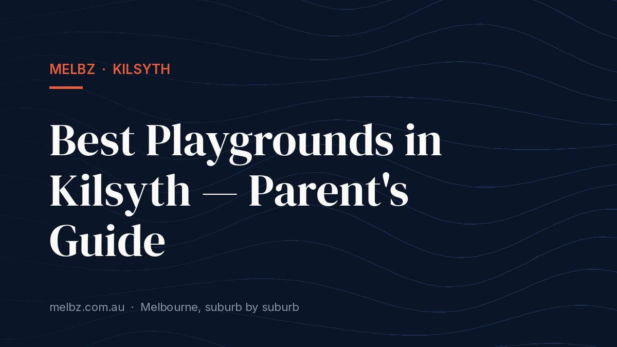 Title card: Best Playgrounds in Kilsyth — Parent's Guide