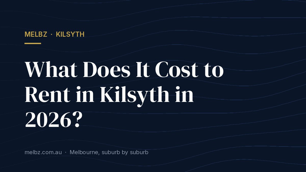 Title card: What Does It Cost to Rent in Kilsyth in 2026?