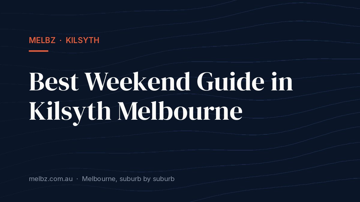 Title card: Best Weekend Guide in Kilsyth Melbourne