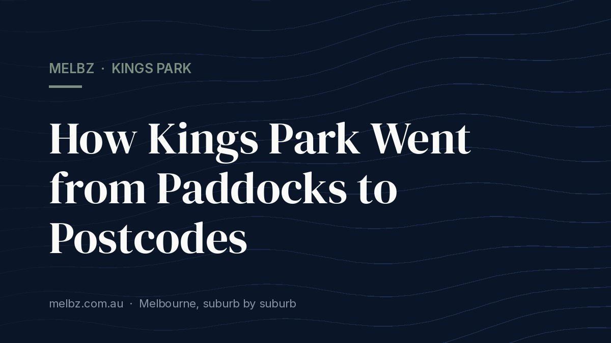 Title card: How Kings Park Went from Paddocks to Postcodes