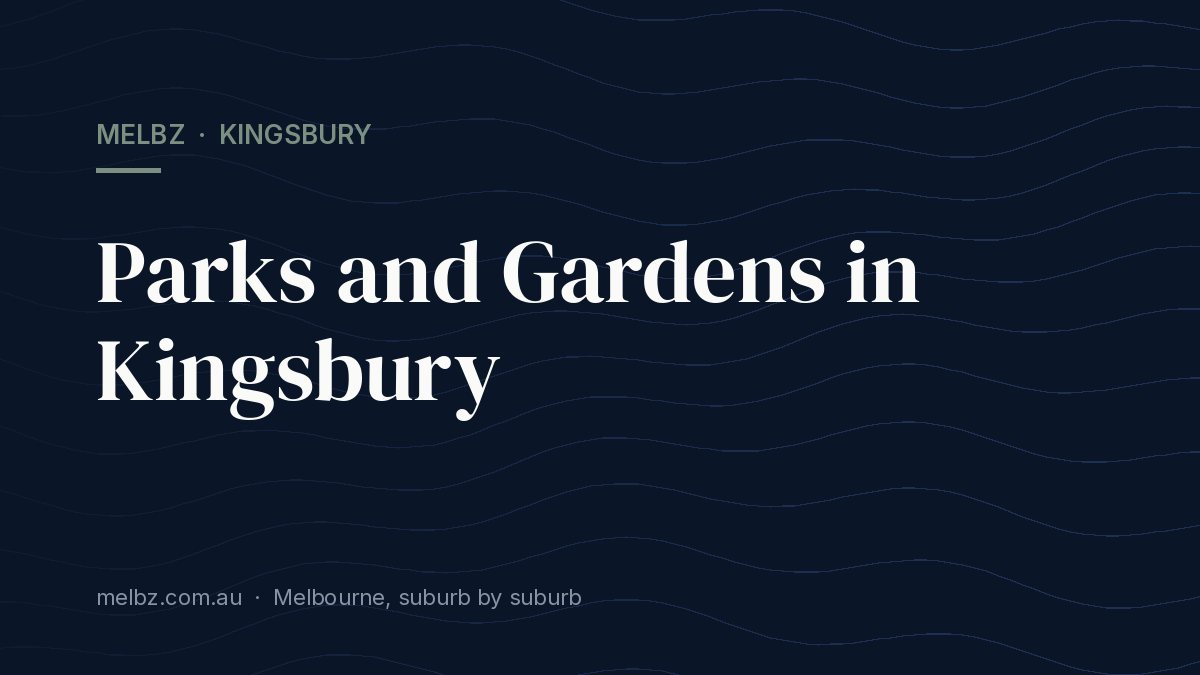 Title card: Parks and Gardens in Kingsbury