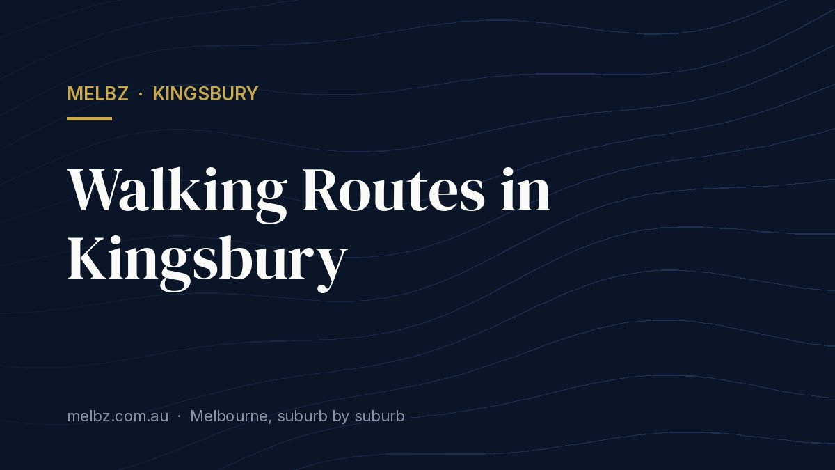 Title card: Walking Routes in Kingsbury