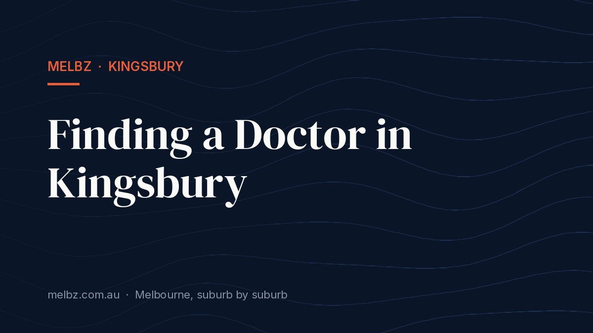 Title card: Finding a Doctor in Kingsbury