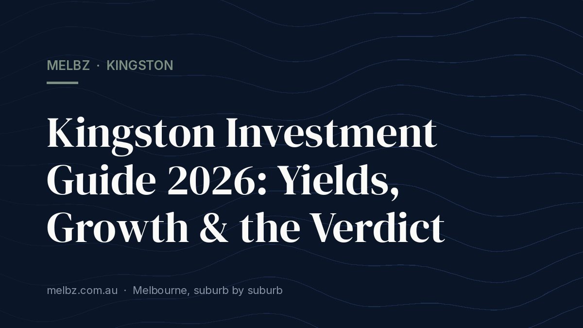 Title card: Kingston Investment Guide 2026: Yields, Growth & the Verdict