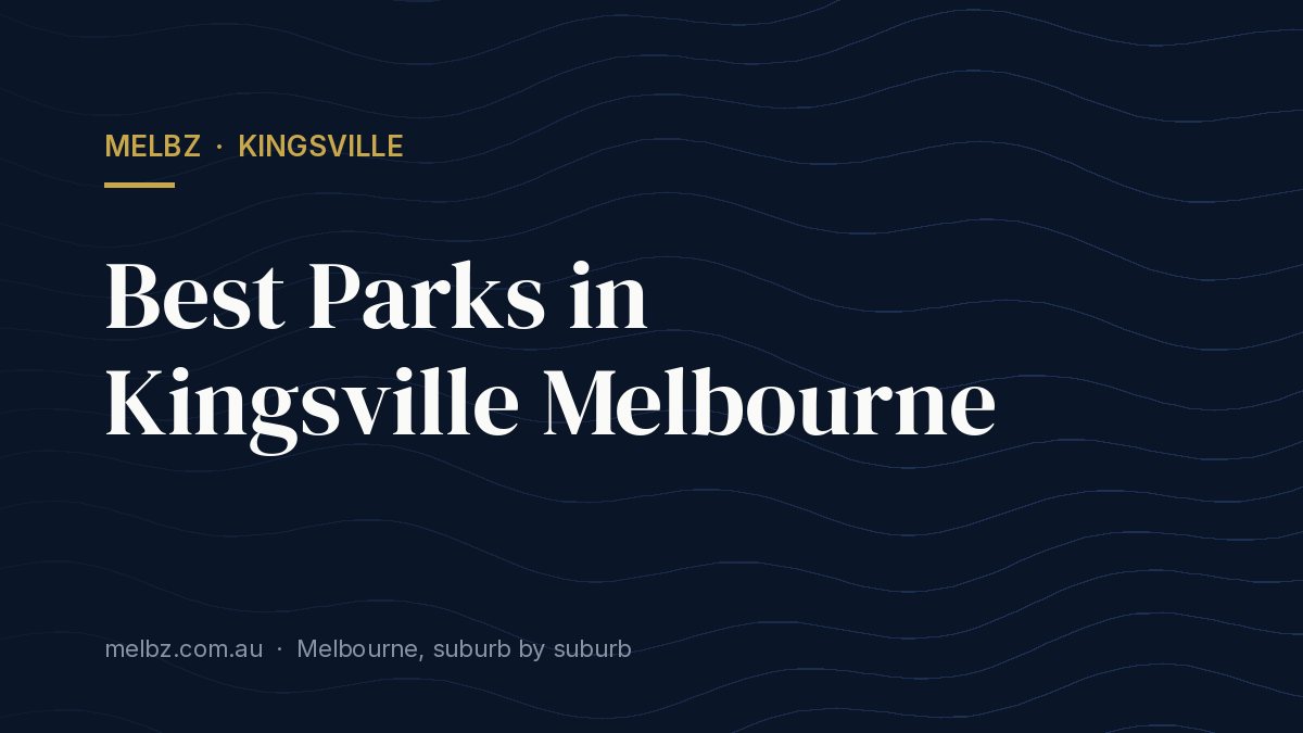 Title card: Best Parks in Kingsville Melbourne