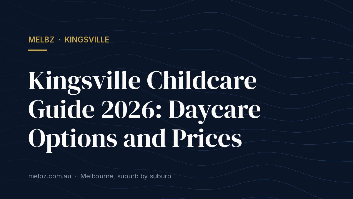 Title card: Kingsville Childcare Guide 2026: Daycare Options and Prices