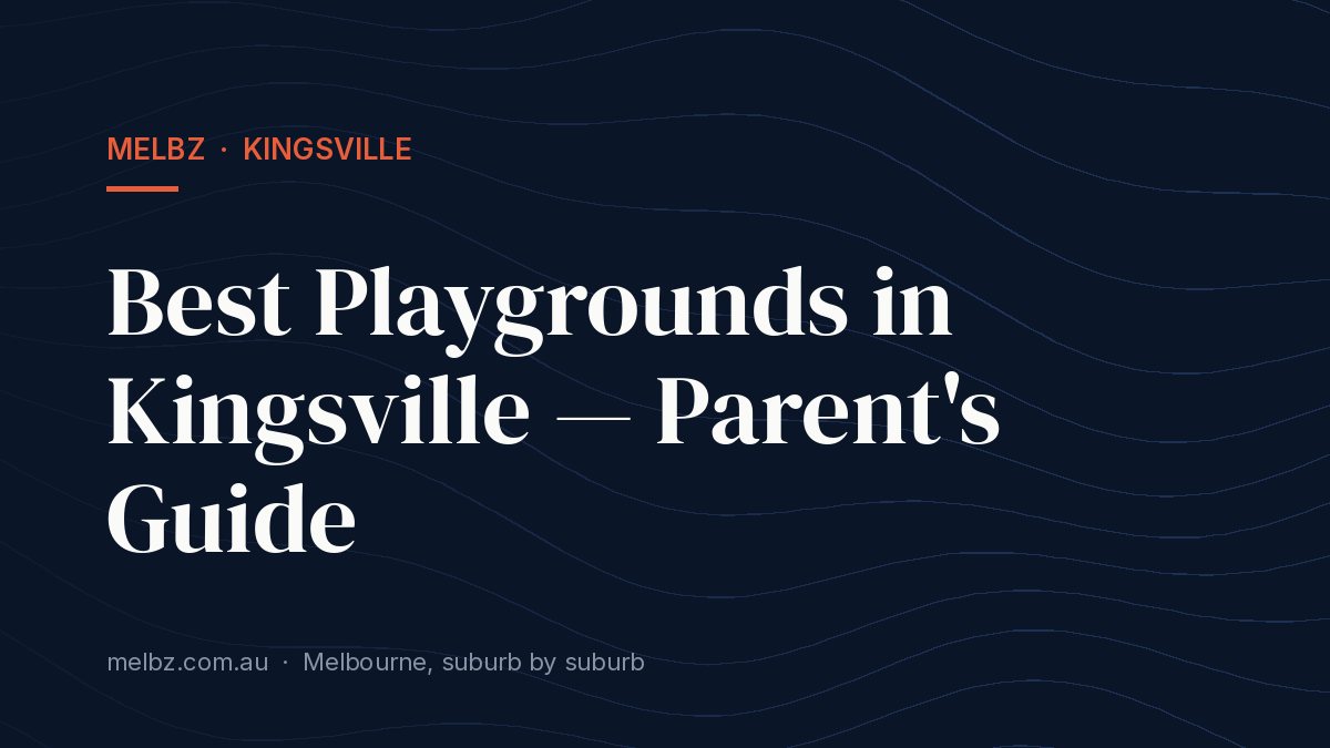 Title card: Best Playgrounds in Kingsville — Parent's Guide