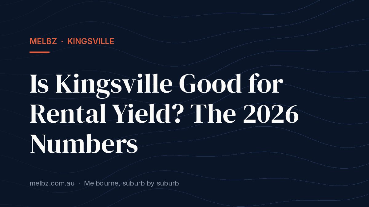 Title card: Is Kingsville Good for Rental Yield? The 2026 Numbers