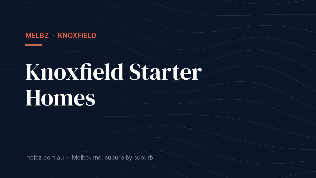 Title card: Knoxfield Starter Homes